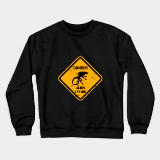 Alien Caution. Crewneck Sweatshirt